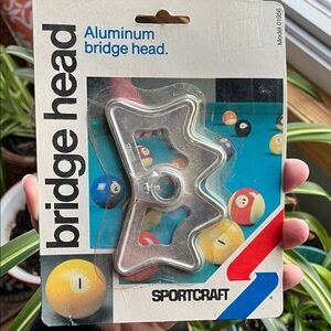Vtg SPORTCRAFT Aluminum Bridge Head 01956 NIP Made Taiwan Billiards Pool